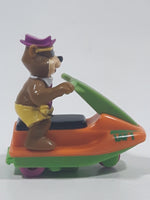 1991 McDonald's Hanna Barbera Yogi Bear Cartoon Character on Jet Ski Rev-Up and Go Toy Figure