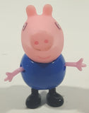 Peppa Pig George Pig 2" Tall Plastic and Rubber Toy Figure