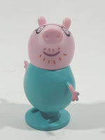 2003 ABD Peppa Pig Daddy Pig 2 1/8" Tall Toy Figure