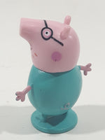 2003 ABD Peppa Pig Daddy Pig 2 1/8" Tall Toy Figure