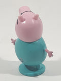 2003 ABD Peppa Pig Daddy Pig 2 1/8" Tall Toy Figure