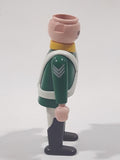 1990 Geobra Playmobil Soldier Green Jacket White Pants 2 3/4" Tall Toy Figure