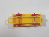 Vintage Yellow Plastic Open Top Train Car with Red Wheels