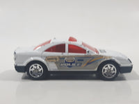 2004 Burger King Matchbox Police Car White Die Cast Toy Car Vehicle