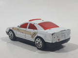 2004 Burger King Matchbox Police Car White Die Cast Toy Car Vehicle