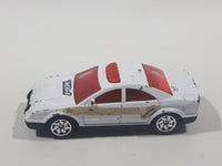 2004 Burger King Matchbox Police Car White Die Cast Toy Car Vehicle