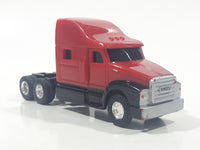 ERTL Semi Tractor Truck Red Plastic Body Die Cast Toy Car Vehicle