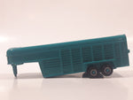 ERTL Farm Country Livestock Trailer Teal Green Die Cast Toy Car Vehicle with Opening Rear Gate