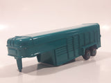 ERTL Farm Country Livestock Trailer Teal Green Die Cast Toy Car Vehicle with Opening Rear Gate