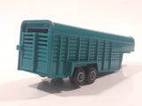 ERTL Farm Country Livestock Trailer Teal Green Die Cast Toy Car Vehicle with Opening Rear Gate