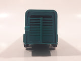 ERTL Farm Country Livestock Trailer Teal Green Die Cast Toy Car Vehicle with Opening Rear Gate