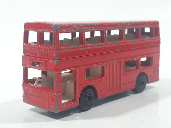 Vintage 1972 Lesney Matchbox Superfast No. 17 The Londoner Bus Red Die Cast Toy Car Vehicle