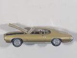 2003 Johnny Lightning 1969 Pontiac GTO Gold Die Cast Toy Car Vehicle with Opening Hood