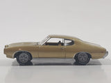 2003 Johnny Lightning 1969 Pontiac GTO Gold Die Cast Toy Car Vehicle with Opening Hood