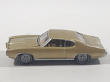 2003 Johnny Lightning 1969 Pontiac GTO Gold Die Cast Toy Car Vehicle with Opening Hood