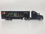 1994 Racing Champions MBNA Motorsports NASCAR Pontiac #22 Ward Burton Semi Tractor Truck and Trailer Black 11" Long Die Cast Toy Car Vehicle