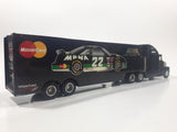 1994 Racing Champions MBNA Motorsports NASCAR Pontiac #22 Ward Burton Semi Tractor Truck and Trailer Black 11" Long Die Cast Toy Car Vehicle