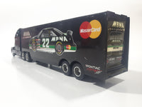 1994 Racing Champions MBNA Motorsports NASCAR Pontiac #22 Ward Burton Semi Tractor Truck and Trailer Black 11" Long Die Cast Toy Car Vehicle