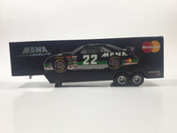 1994 Racing Champions MBNA Motorsports NASCAR Pontiac #22 Ward Burton Semi Tractor Truck and Trailer Black 11" Long Die Cast Toy Car Vehicle