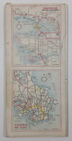 Vintage 1972 Home Oil Distributors Road Map of British Columbia 18" x 39 1/2"