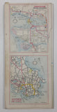 Vintage 1972 Home Oil Distributors Road Map of British Columbia 18" x 39 1/2"