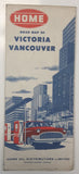 Vintage 1958 Home Oil Distributors Road Maps of Victoria Vancouver 18" x 26 1/2"