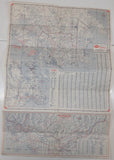 Vintage 1958 Home Oil Distributors Road Maps of Victoria Vancouver 18" x 26 1/2"