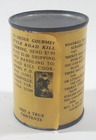 1992 Road Kill Brand Pickled Possum Parts Yellow Paper Label Gag Gift Can Sissonville West Virginia