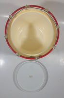 Vintage British Royal Navy 1st Battalion Welsh Guards 6 5/8" Tall Military Drum Shaped Ice Bucket Pail with Rope Overlay