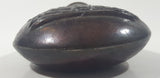 Antique 19th Century Civil War Style Cannons Rifles Flag Themed Bulb Shaped 7 1/4" Copper Metal Rifle Gun Powder Flask Bottle
