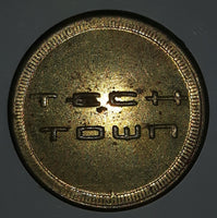 Vintage Famous Players Tech Town Gaming Game Token Metal Coin