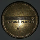 Vintage Famous Players Tech Town Gaming Game Token Metal Coin