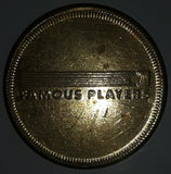 Vintage Famous Players Tech Town Gaming Game Token Metal Coin