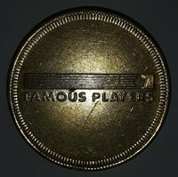 Vintage Famous Players Tech Town Gaming Game Token Metal Coin