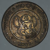 2003 Chuck E. Cheese No Cash Value Gaming Game Token Metal Coin