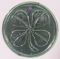 A four leaf clover for good luck Green Plastic Token Coin