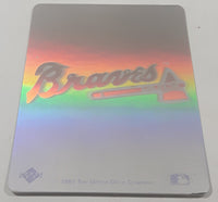 1991 Upper Deck MLB Baseball Atlanta Braves Team Logo Hologram Sticker Trading Card