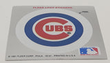 1991 Fleer MLB Baseball Chicago Cubs Team Logo Sticker Trading Card