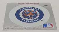 1991 Fleer MLB Baseball Detroit Tigers Team Logo Sticker Trading Card