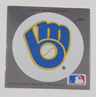 1991 Fleer MLB Baseball Milwaukee Brewers Team Logo Sticker Trading Card