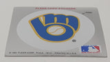 1991 Fleer MLB Baseball Milwaukee Brewers Team Logo Sticker Trading Card