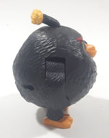 2016 McDonald's Rovio Angry Birds #9 Black Bomb 3 1/2" Tall Plastic Toy Figure