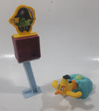 2016 McDonald's Rovio Angry Birds #5 Chuck Launcher Yellow Plastic Toy Figure Set