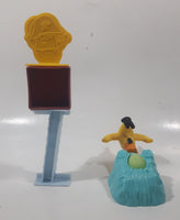 2016 McDonald's Rovio Angry Birds #5 Chuck Launcher Yellow Plastic Toy Figure Set