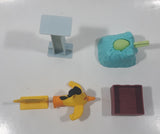 2016 McDonald's Rovio Angry Birds #5 Chuck Launcher Yellow Plastic Toy Figure Set