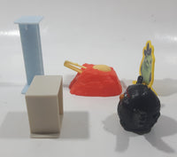 2016 McDonald's Rovio Angry Birds Black Bomb Launcher Plastic Toy Figure Set