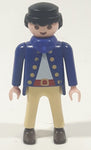 1990 Geobra Playmobil Blue Jacket Cream Pants 2 3/4" Tall Toy Figure