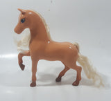 2009 Mattel Barbie Palomino Brown Horse 6 1/2" Tall Plastic Toy Figure