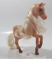 2009 Mattel Barbie Palomino Brown Horse 6 1/2" Tall Plastic Toy Figure