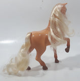 2009 Mattel Barbie Palomino Brown Horse 6 1/2" Tall Plastic Toy Figure